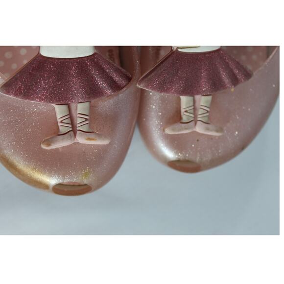 Mini Melissa Ultragirl Pink Ballet Flats Princess Ballerina Shoes Size 10 US - Picture 8 of 8
